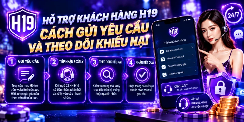 Hỗ trợ khách hàng H19 – cách gửi yêu cầu và theo dõi khiếu nại